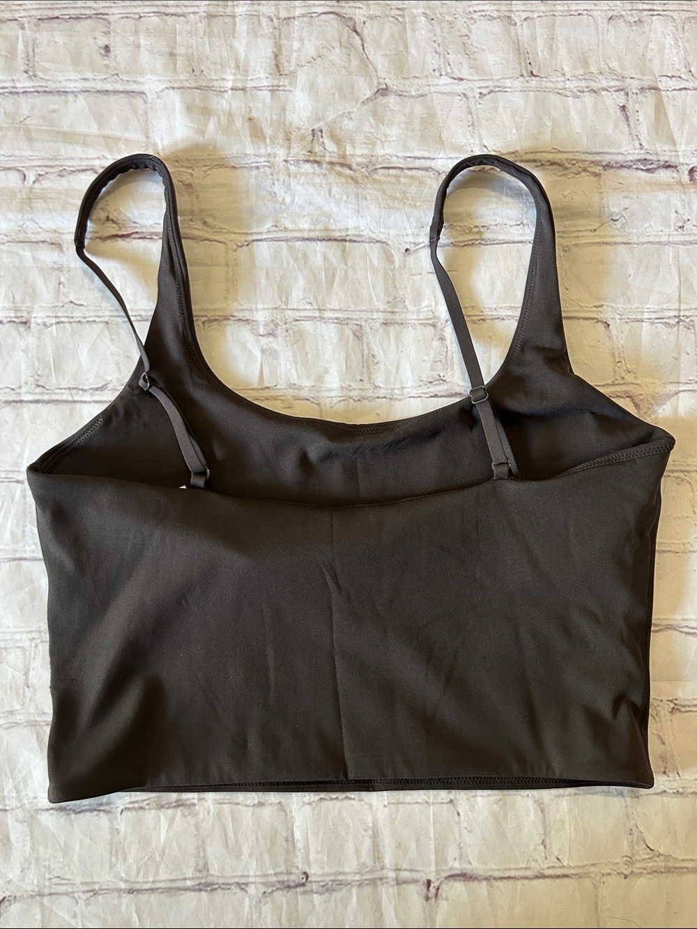 💜Athleta Bodymove Cropped Cami Tank in Truffle Size Small Lined No Padding - Picture 4 of 7